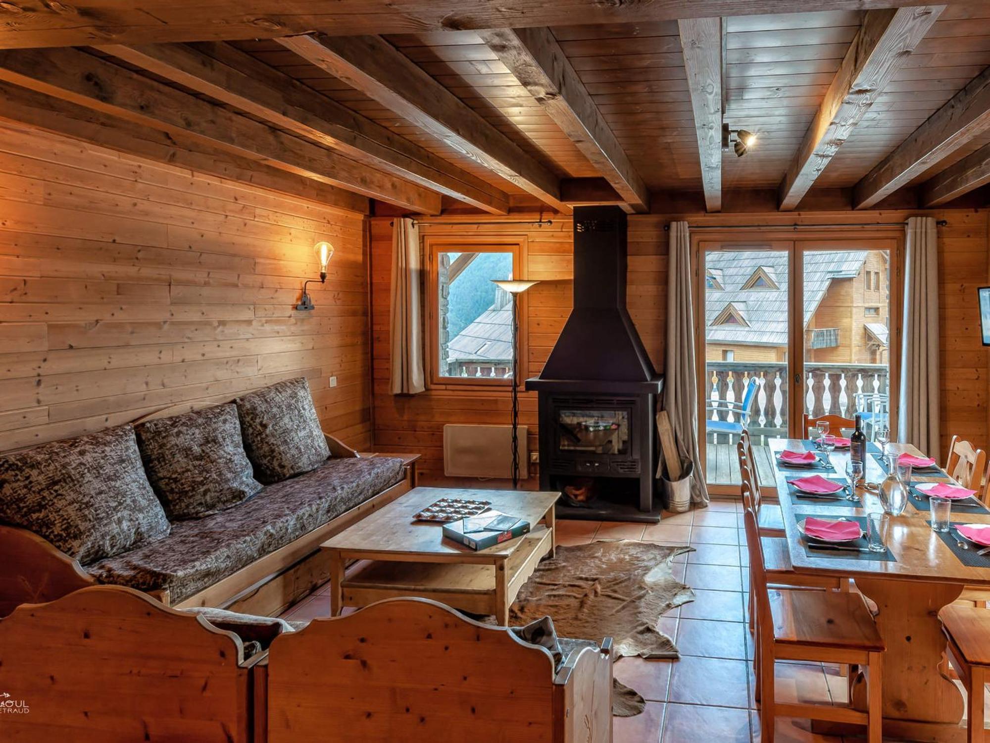 Chalet En Bois Avec 3 Chambres A Pra Loup - Fr-1-165A-47 Uvernet-Fours Exteriör bild